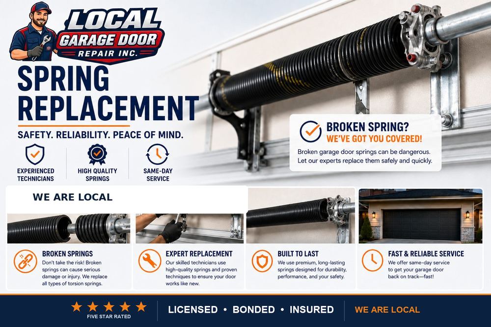 Garage Door Spring Repair in Acton, California