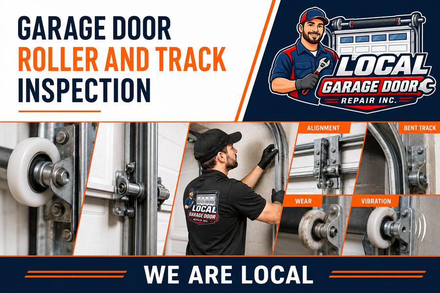 Roller and track inspection: alignment, wear and fixings - Local Garage Door Repair Inc, West Hollywood