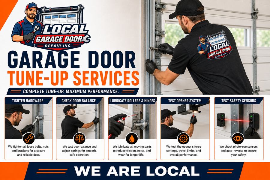 A full tune-up: balance, alignment, fixings and lubrication - Local Garage Door Repair Inc, West Hollywood