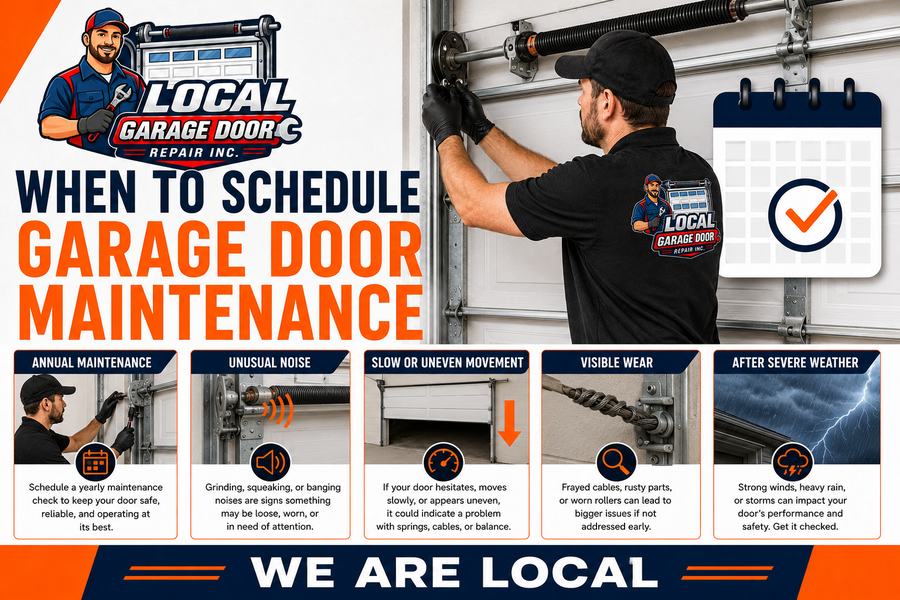 How often a door should be serviced, and the warning signs - Local Garage Door Repair Inc, West Hollywood