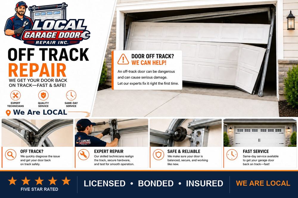 Garage Door Off Track Repair in West Hollywood, California