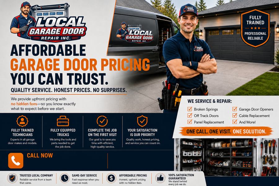 How our pricing works - quoted before any work starts - Local Garage Door Repair Inc, West Hollywood